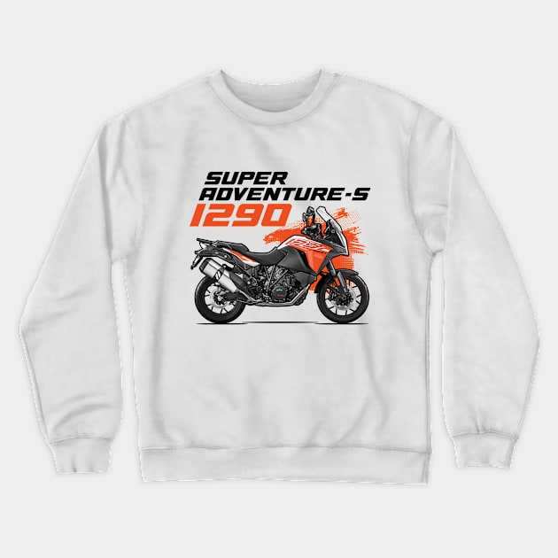 Super Adventure-s 1290 Crewneck Sweatshirt by Tomislav Lozić